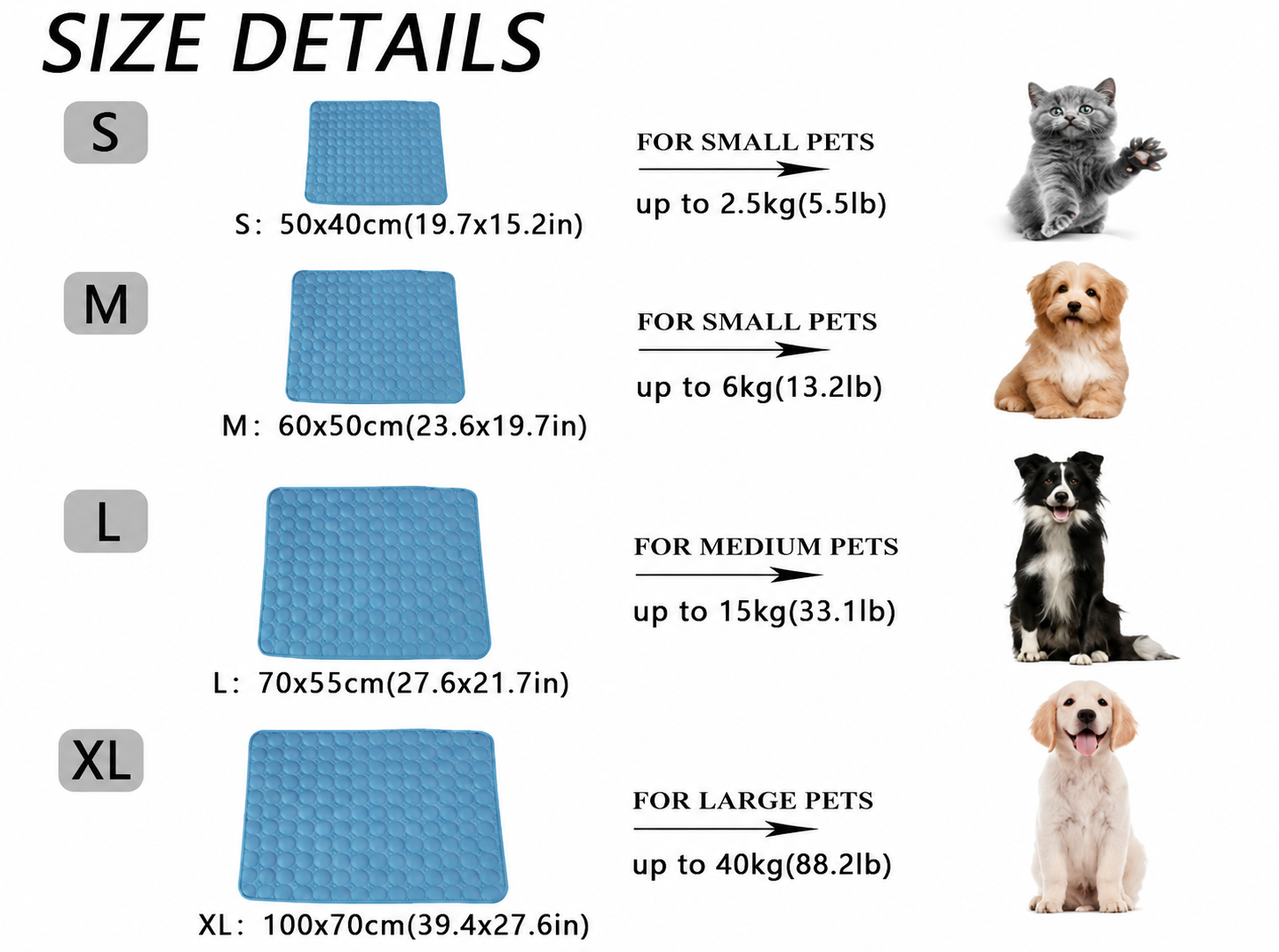 QAVRO ArcticCool self-cooling mat for dogs and cats